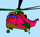 Dibujo Helicóptero al rescate pintado por URIELITO