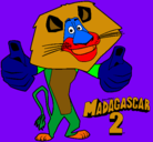 Dibujo Madagascar 2 Alex pintado por xhimena