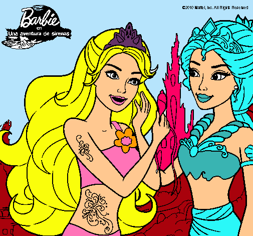 Barbie se despiede de la reina sirena