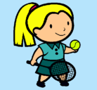 Dibujo Chica tenista pintado por alice26