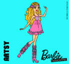 Dibujo Barbie Fashionista 1 pintado por ZIUROMERO