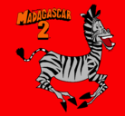 Dibujo Madagascar 2 Marty pintado por MARCUS