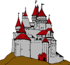 Dibujo Castillo medieval pintado por ostigon