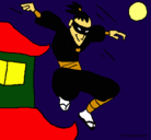 Dibujo Ninja II pintado por ErSuso
