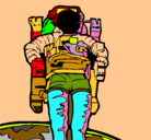 Dibujo Astronauta pintado por ANALIA