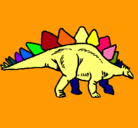 Dibujo Stegosaurus pintado por joseramon