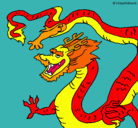Dibujo Dragón chino pintado por Bele_2010
