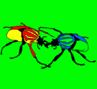 Dibujo Escarabajos pintado por chiara