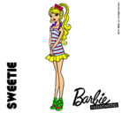 Dibujo Barbie Fashionista 6 pintado por teta