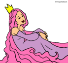 Dibujo Princesa relajada pintado por PRINCESSAURORA 