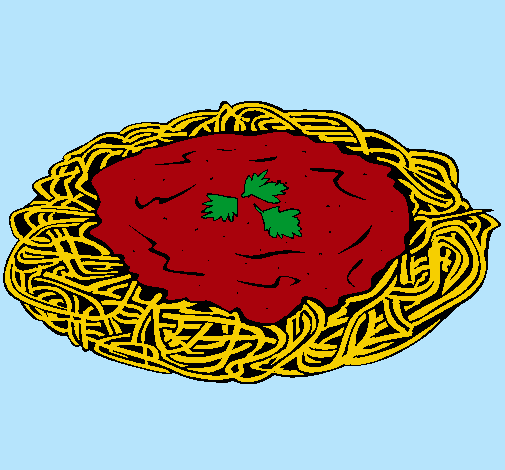 Dibujo Espaguetis con queso pintado por TaniaAlejandraa