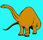 Dibujo Braquiosaurio II pintado por DINOOOOOOOO