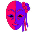 Dibujo Máscara italiana pintado por amorcitos