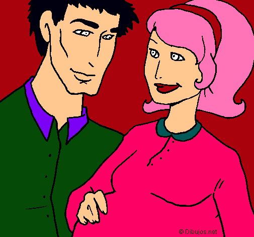 Dibujo Padre y madre pintado por -cesar-