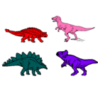 Dibujo Dinosaurios de tierra pintado por nihad