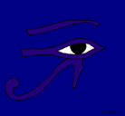 Dibujo Ojo Horus pintado por Xaratini