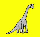 Dibujo Braquiosaurio pintado por yarick
