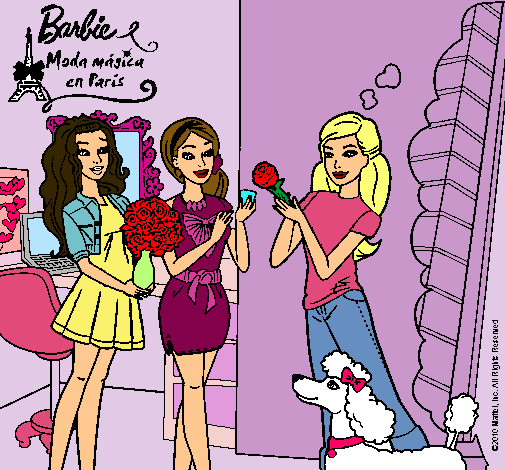 Barbie de compras con sus amigas