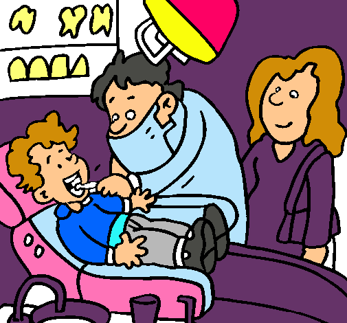 Niño en el dentista