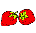 Dibujo fresas pintado por fresas