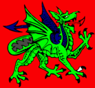Dibujo Dragón agresivo pintado por afif22