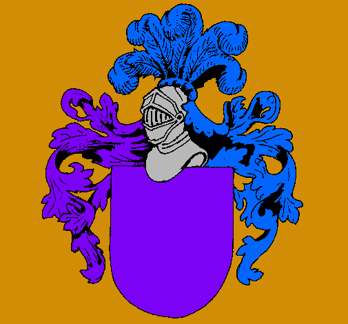 Escudo de armas y casco