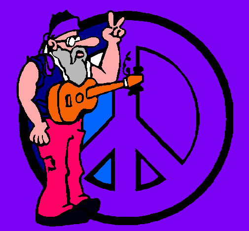 Músico hippy