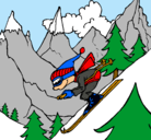 Dibujo Esquiador pintado por Ediley