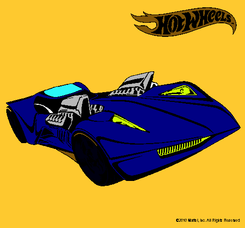 Dibujo Hot Wheels 4 pintado por ylenia