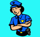 Dibujo Mujer policía pintado por jacqui