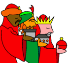 Dibujo Los Reyes Magos 3 pintado por dibujalia