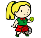 Dibujo Chica tenista pintado por -Ana013- 
