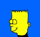 Dibujo Bart pintado por olgaisla