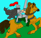 Dibujo Caballero a caballo pintado por EDUARDOGIL
