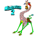 Dibujo Madagascar 2 Melman pintado por vale8