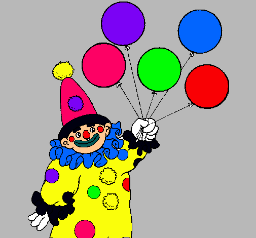 Payaso con globos