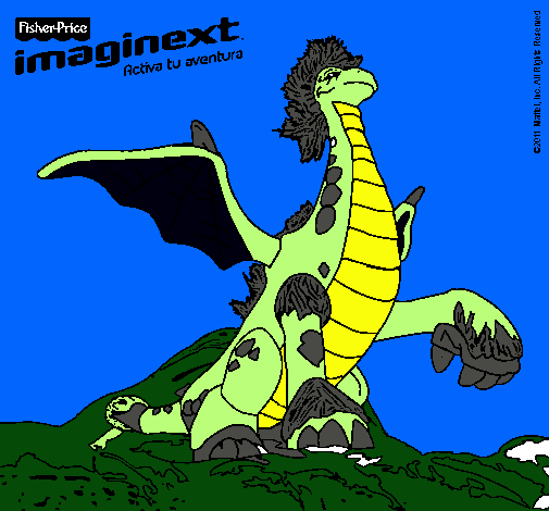 Dibujo Imaginext 9 pintado por JUDI