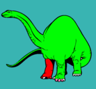 Dibujo Braquiosaurio II pintado por eder