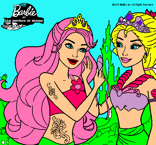 Barbie se despiede de la reina sirena