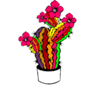 Dibujo Flores de cactus pintado por REBECA4