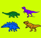 Dibujo Dinosaurios de tierra pintado por kevoin