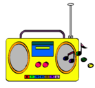 Dibujo Radio cassette 2 pintado por abelXxXpro