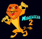 Dibujo Madagascar 2 Alex pintado por francojorge