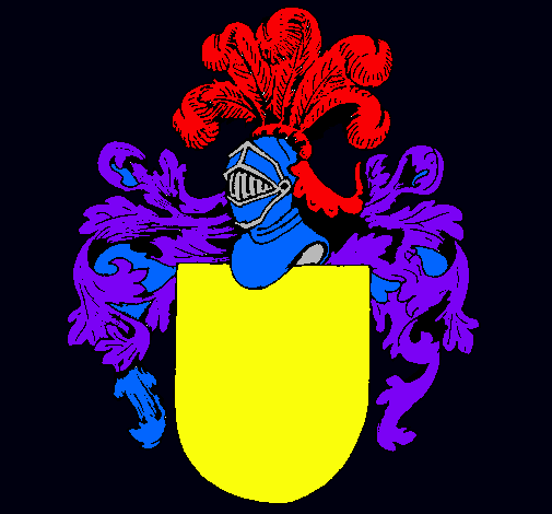 Escudo de armas y casco