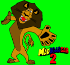 Dibujo Madagascar 2 Alex 2 pintado por CR7_