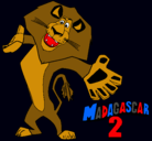 Dibujo Madagascar 2 Alex 2 pintado por tobias