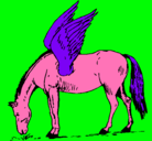 Dibujo Pegaso pintado por ytrf