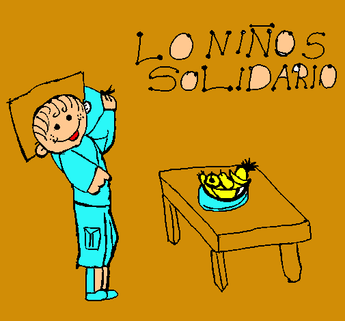 Niño solidario