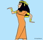 Dibujo Bailarina egipcia  pintado por Carii
