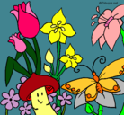 Dibujo Fauna y flora pintado por charito